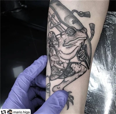 broasca pentru tatuaj