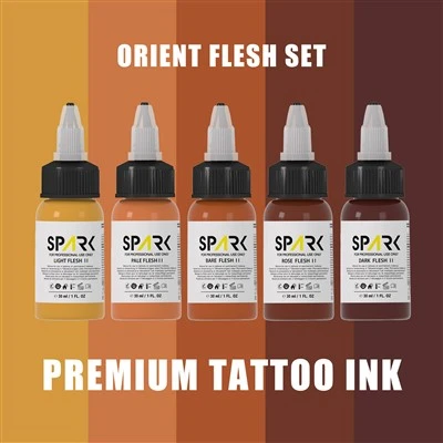 Set de cerneală pentru tatuaje pentru piele, 1 oz organic, permanent profesional certificat UE