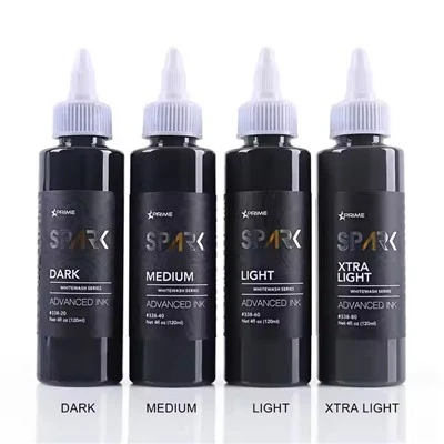 High - Quality Spark Cele mai noi 4oz*4 Seturi de spălare White seturi impermeabile Tatuaje temporare temporare