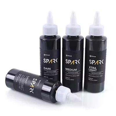Sparkle Factory Custom 4oz 120ml White Wash Paint Paint Pigment Corp Piele Tripa Negru Ink Butterfly Tatuaj