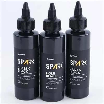 Set de cerneală pentru tatuaje de înaltă calitate Seria 3 Classic Black/Hole Black/Vanta Black pentru machiaj permanent