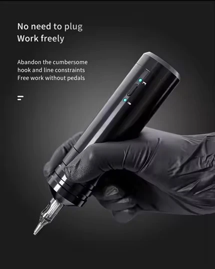 Mașină de tatuaje profesionale pentru cartușe wireless portabil