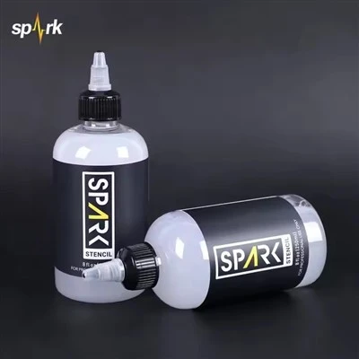 Spark Vegan Stencil Friendly Fast - Formula de uscare GEL Transfer Gel 8 FL oz (240 ml) pentru aplicație de stencil tatuaj