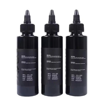 Spark personalizat cu ridicata China High - End 4 oz 120 ml vopsea pigmentare Pigmentare Culoarea pielii Culoare uimitoare OEM Tatuaj Negru