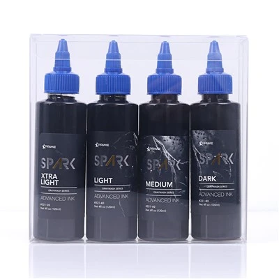Spark Cel mai nou 4oz*4 Set de spălare gri cu apă impermeabilă Tatuaj temporar