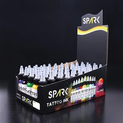Spark organic 0,5 oz uscat rapid design de lungă durată Tatuaj de tatuaj Pigment de machiaj permanent pentru arta corpului
