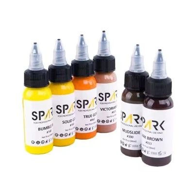 Spark Premium Tattoo Tattoo INK UE Reach Companiant pentru designuri de calitate Sparkling, High -