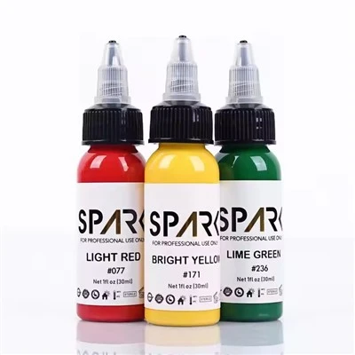 Spark Organic 1oz (30 ml) Tatuaj vibrant de piele de livrare pentru piele de machiaj permanent machiaj pigment tatuaj