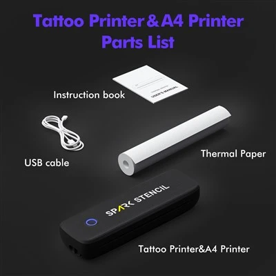 Mașină de transfer temporară de tatuaje temporare wireless Bluetooth