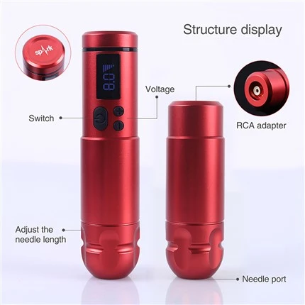 Mașină de tatuaj fără fir Spark Tattoo Pen Wireless Professional