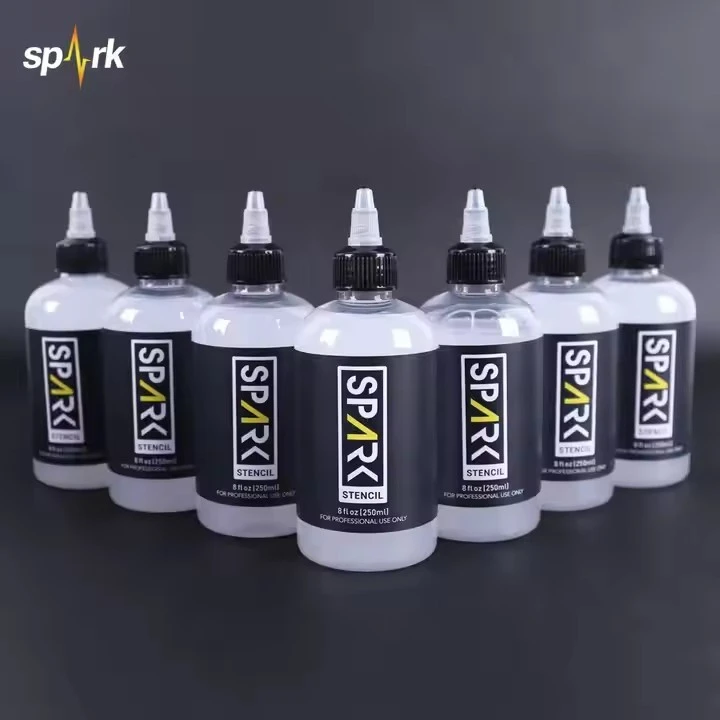 SAPRK 8 FL Oz (250 ml) Transfer de tatuaje profesionale Gel Gel Gel Quick Non - se estompează și neted pentru artiștii de tatuaj