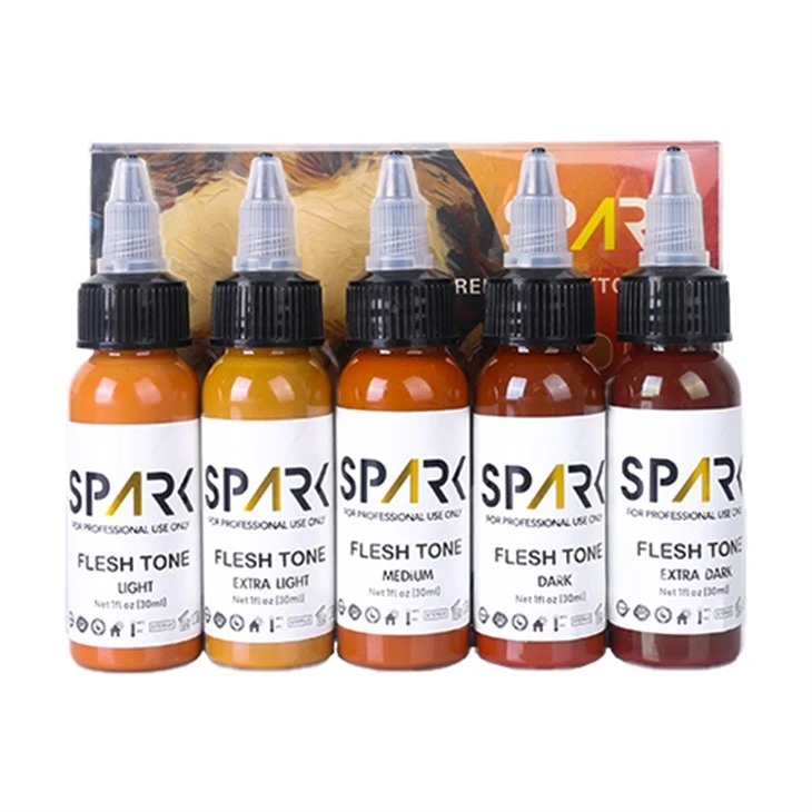 En -gros de scânteie tatuaj de tatuaj cernel negru 1 oz kit de cerneală kit ton ton kit de cerneală