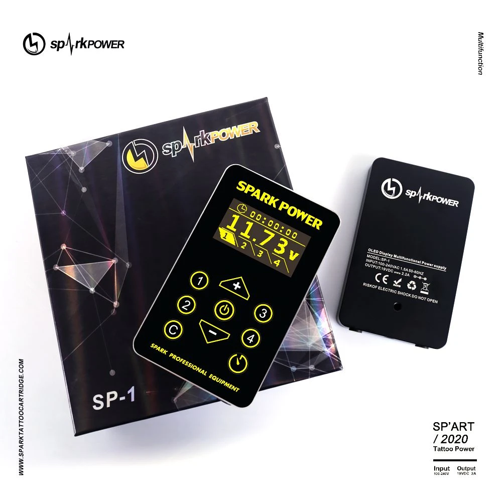 OLED Touch Screen Spark Tattoo Sursa de alimentare 2.2A