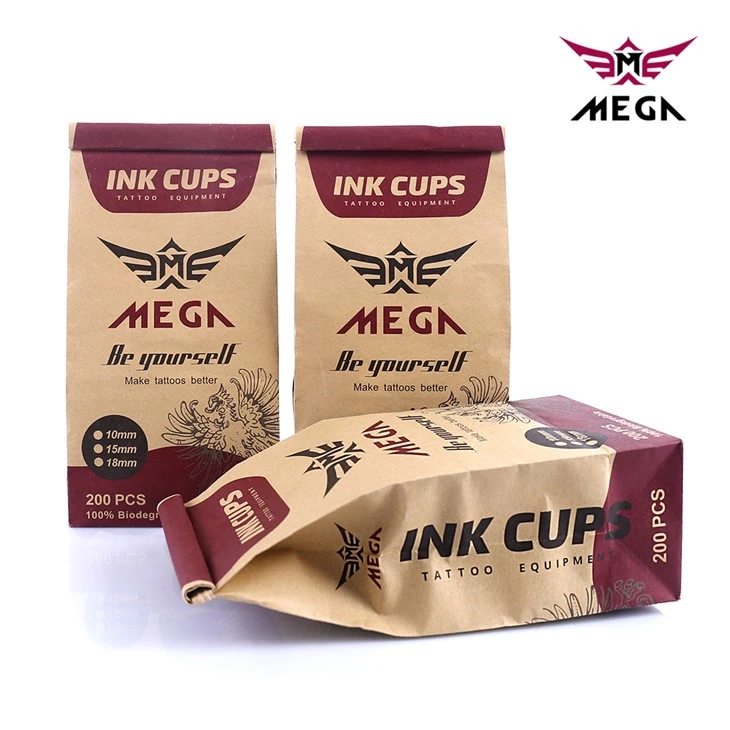 Cupe de cerneală pentru tatuaje, 100% biodegradabile, ecologice