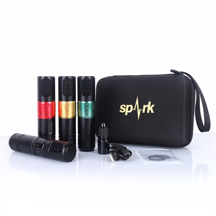 Mașină de tatuat Spark 1600mAh Mașină de tatuat fără fir profesională