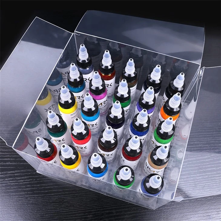 Set de 25 culori Cerneală pentru tatuaje fără plumb Spark Cerneală neagră pentru tatuaje Cerneală pentru tatuaje Negru