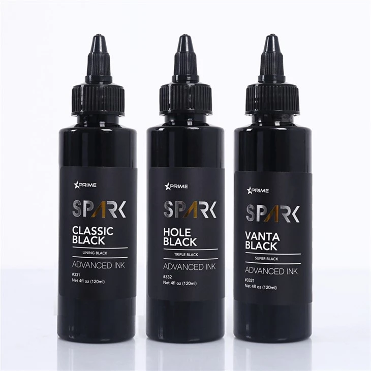 4OZ Classic Black Hole Black Vanta Black Spark Cerneală pentru tatuaje Cerneală pentru tatuaje Negru
