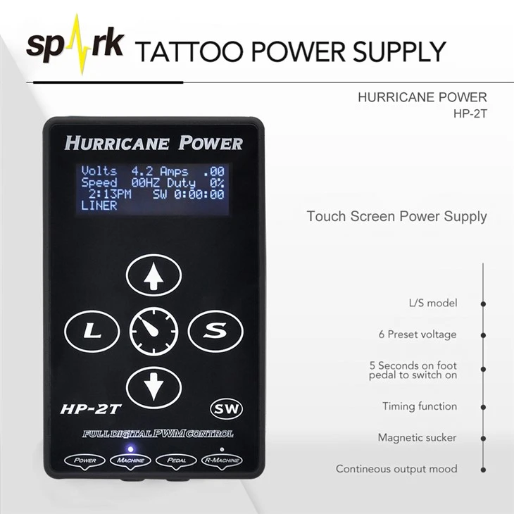Surse de energie electrică Tattoo Digital Hurricane Tattoo Surse de alimentare