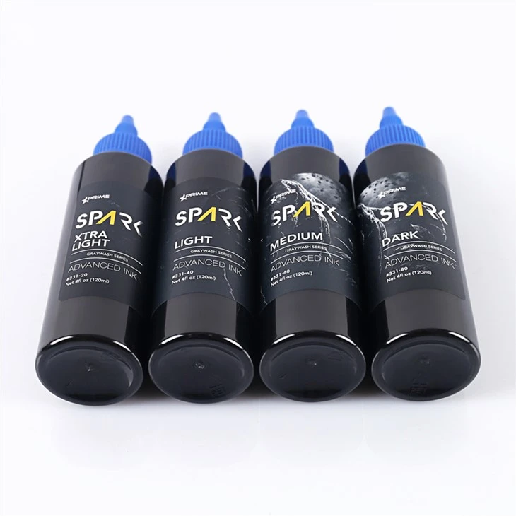 Grey Wash Spark Set de cerneală pentru tatuaje de înaltă calitate pentru tatuaje profesional