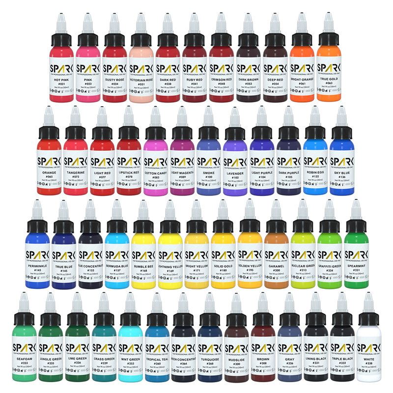 Set de cerneală pentru tatuaje Premium Spark