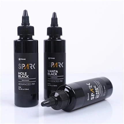 Classic Black 4OZ Lining Black Ink Series Spark Tattoo Ink Cerneală pentru tatuaje Black Light