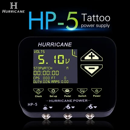 Sursă de alimentare pentru tatuaj la atingere de mână Sursă de alimentare pentru tatuaje Hurricane