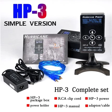 Sursă de alimentare pentru tatuaje Hurricane Dual Mode