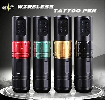 Cea mai nouă mașină de cartușe de tatuaj cu motor fără perii Spark wireless de înaltă calitate pentru artele corporale de tatuaje