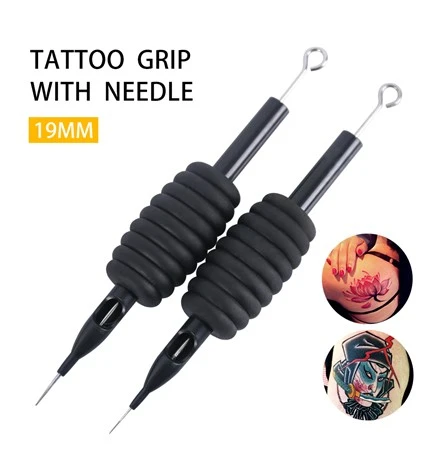Tub pentru tatuaj sterilizat 25 mm Mânere pentru tatuaje din plastic de unică folosință
