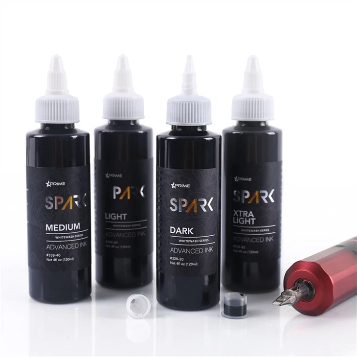 Spark Tattoo Ink Vegan Tattoo Ink Set de spălare albă