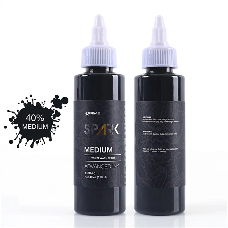 Set de cerneală pentru tatuaje Vegan Tattoo Ink Set de spălare albă Spark Tattoo Ink