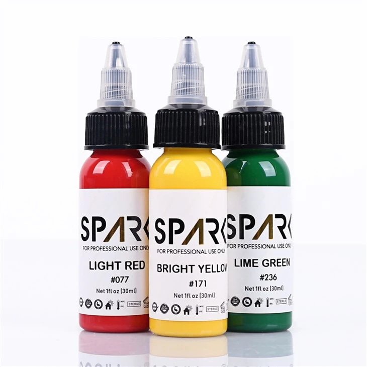 Cerneluri pentru tatuaje în vrac Spark Tattoo Ink Super Black Tattoo Ink