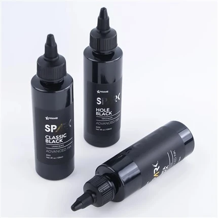 Cerneală pentru tatuaje cu lumină neagră Triple Black 8OZ Hole Black Black Ink Series Spark Tattoo Ink Set de cerneală pentru tatuaje