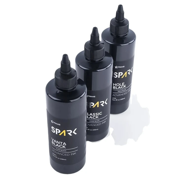Vanta Black 8OZ 4OZ Super Black Ink Series Spark Tattoo Ink Set de cerneală pentru tatuaje profesional